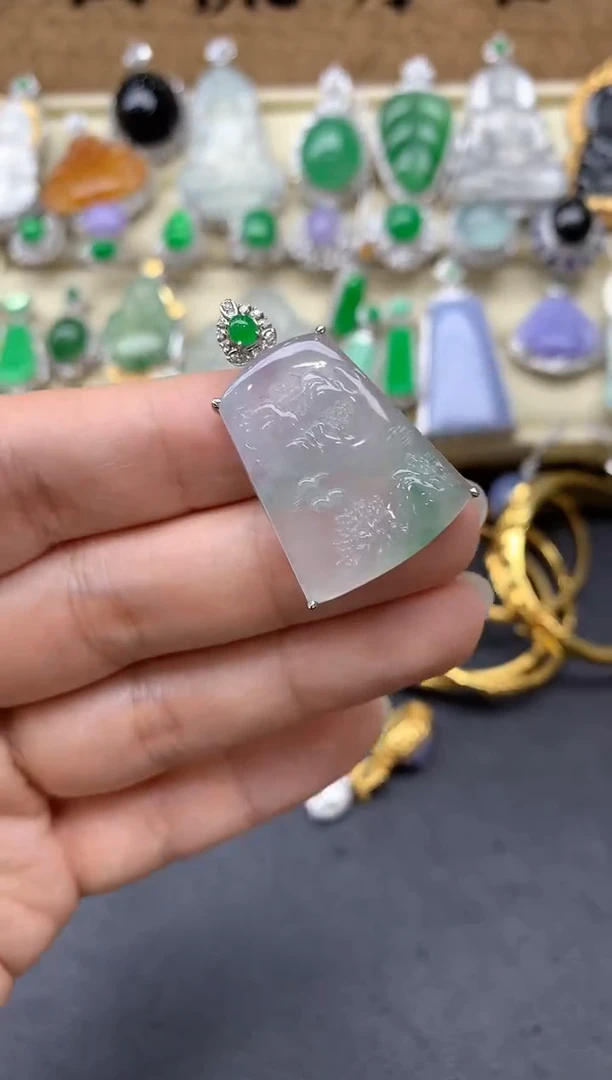 【闪购商品】翡翠颈饰18K金镶嵌309-中国好珍宝