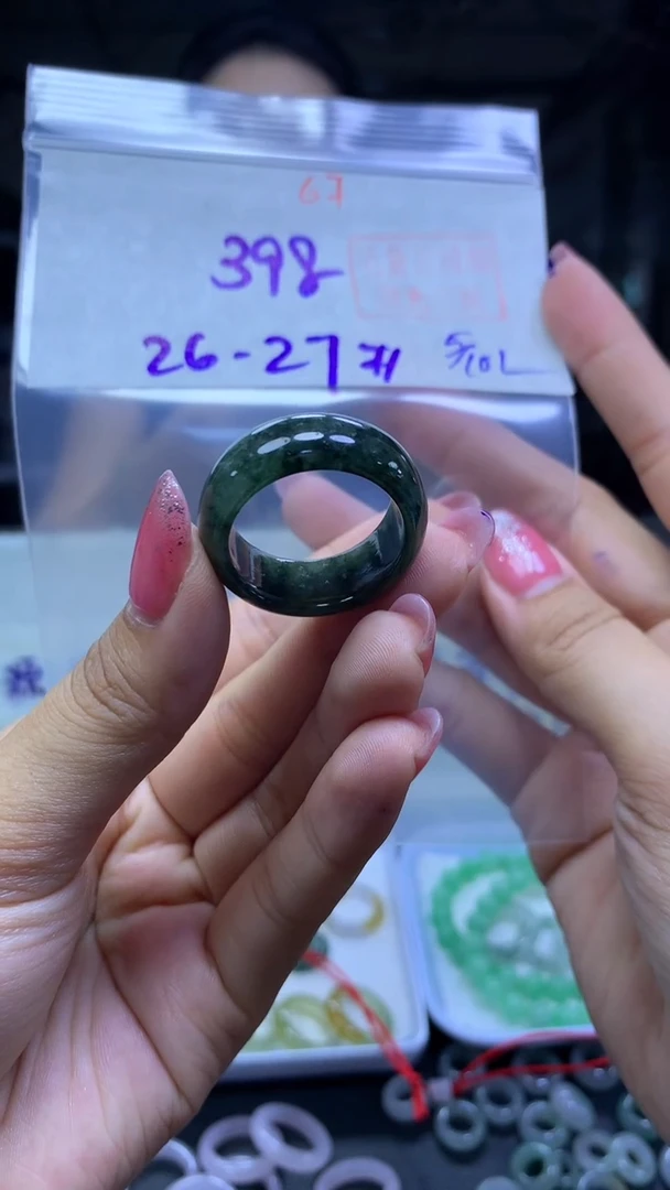 未镶嵌定制翡翠戒圈#398元-毛货需精细抛光