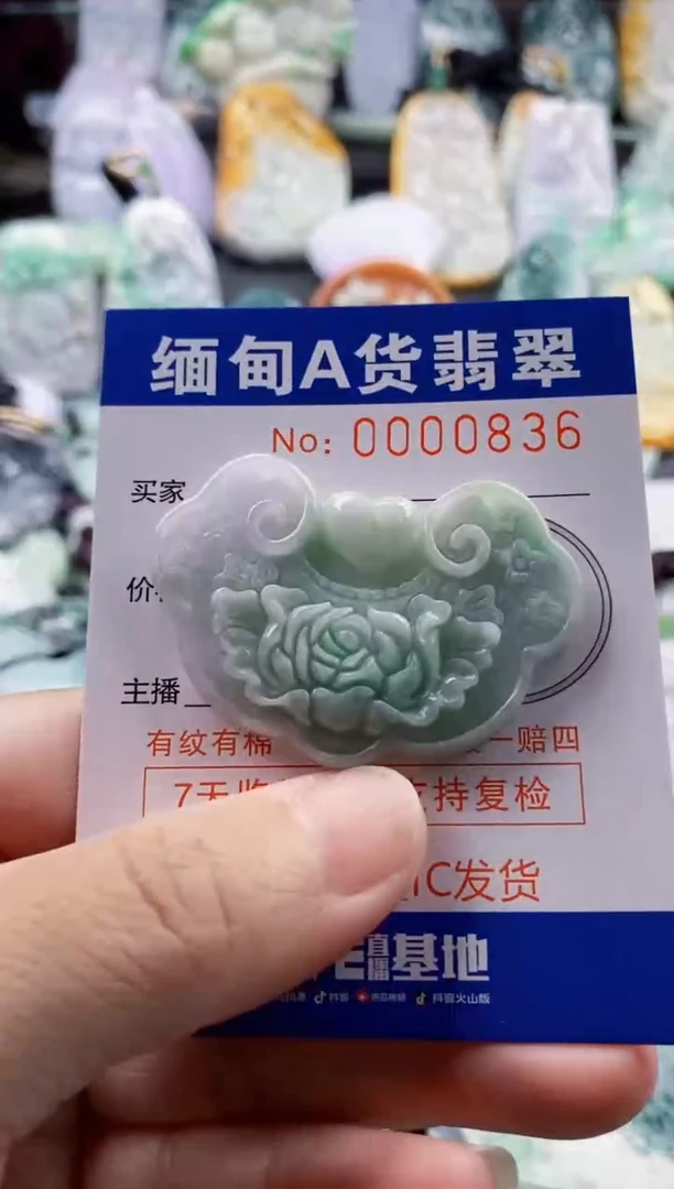 翡翠未镶嵌吊坠(不含链)1