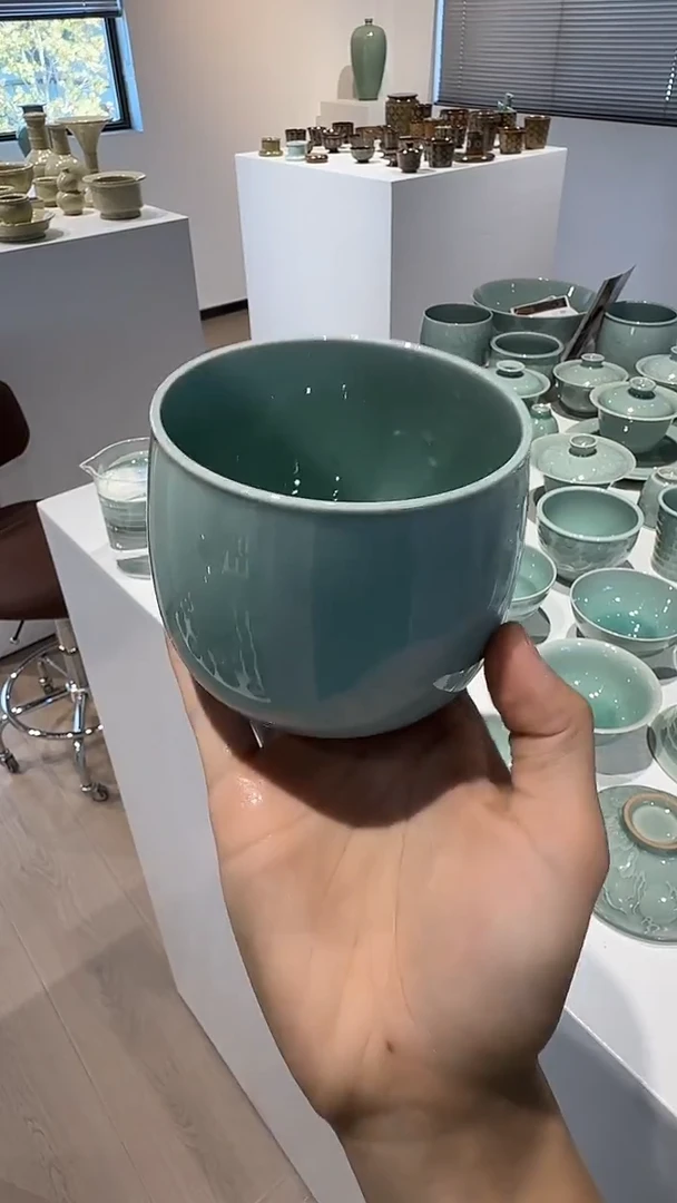 青瓷手工茶器包邮