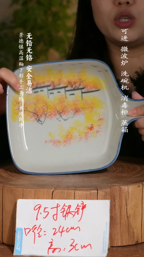 碗陶瓷景德镇高温瓷釉下彩手绘陶瓷