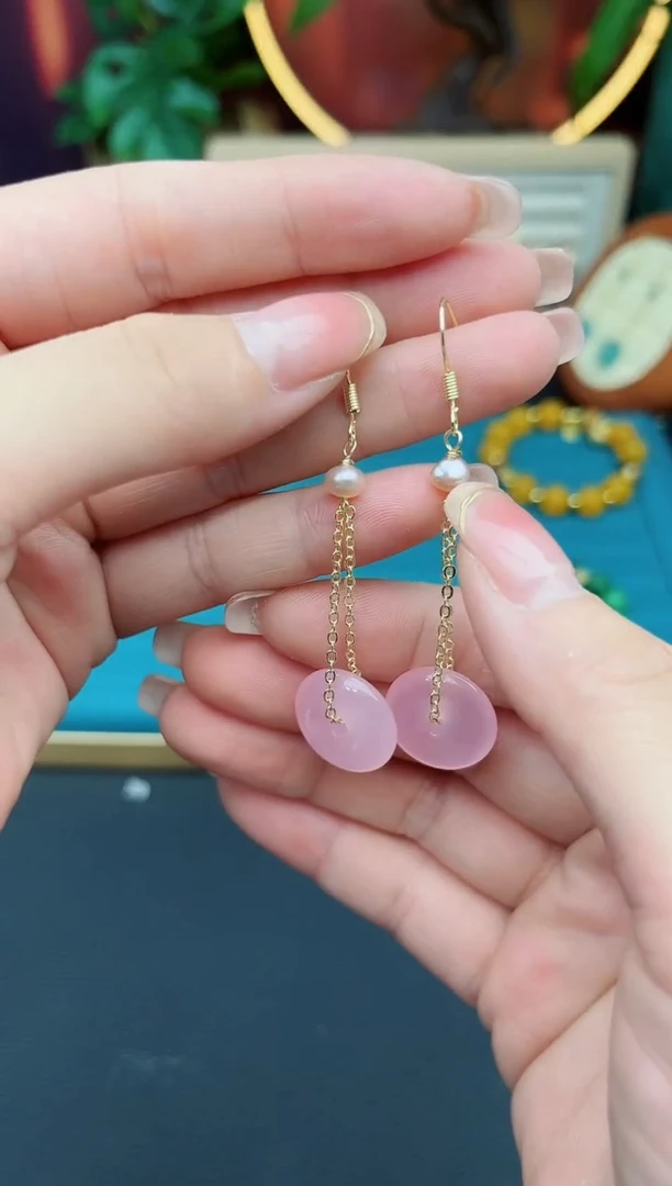 水晶耳饰银S925镶嵌325