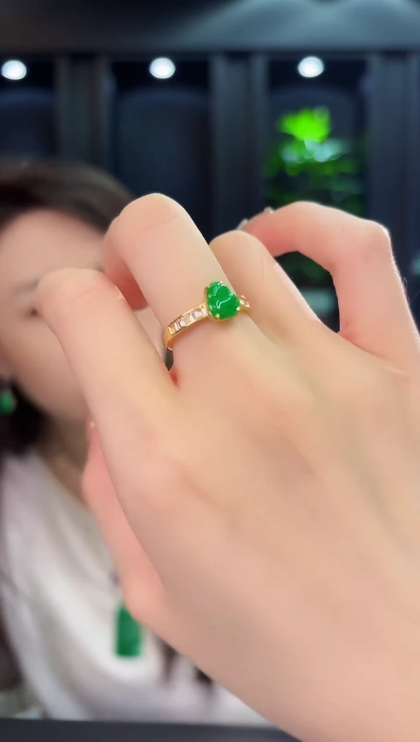 翡翠戒指未镶嵌缅料A货/多样性发货/一件