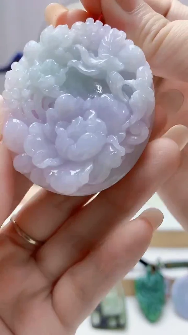 未镶嵌定制翡翠4852DD-毛货挂件9
