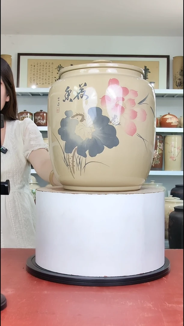 15升水缸白泥正品纯手工