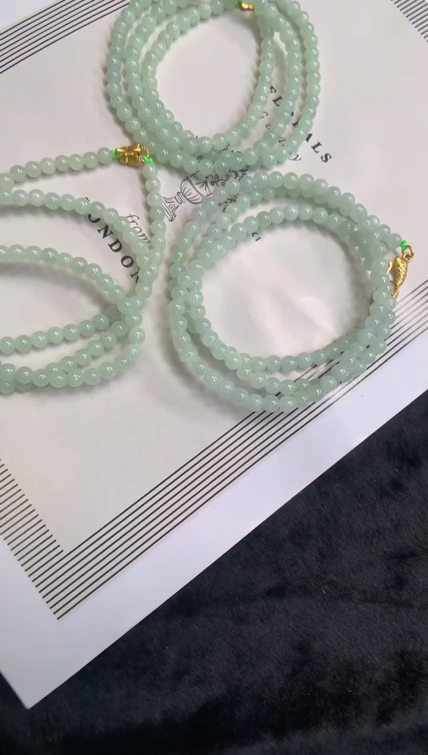 未镶嵌手串翡翠长串 多样性发其一