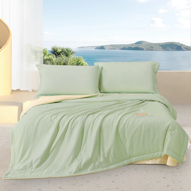 水星家纺活力菊宝亲肤凉感夏被四件套