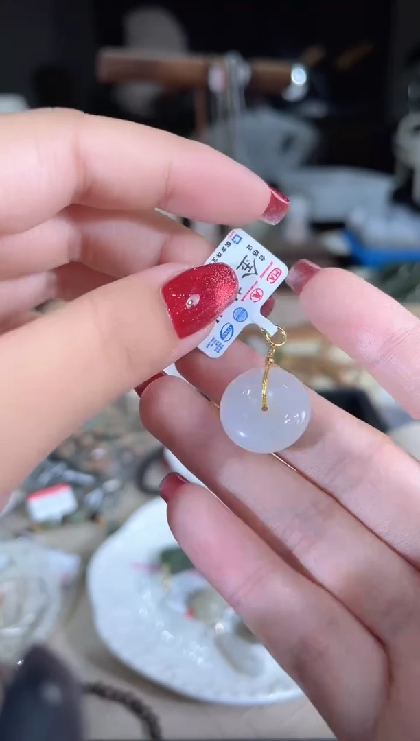 和田玉银S925镶嵌吊坠(不含链)多样性发货其一