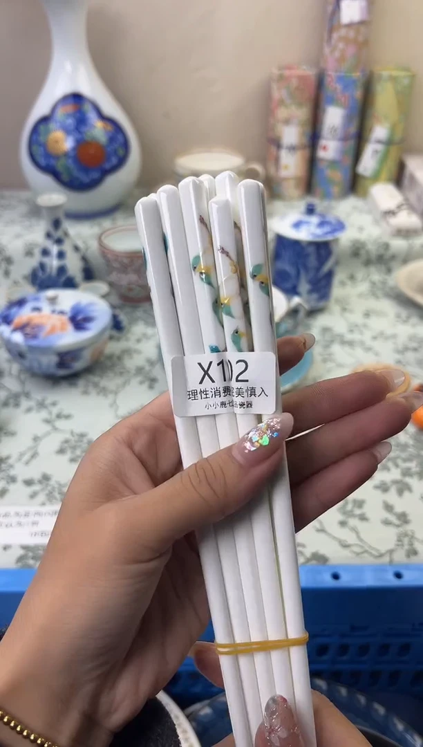 瓷102YYYYYYYYYYYY-陶瓷筷子5双