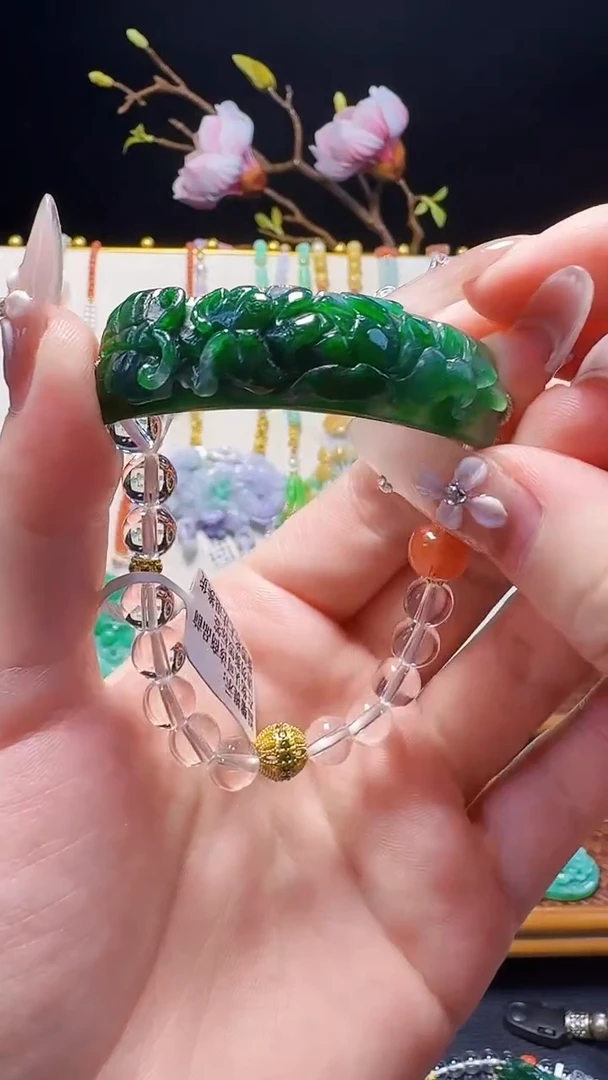 未镶嵌手串翡翠手串