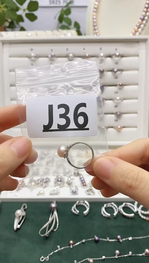 银S925镶嵌珠宝奇石淡水珍珠爱***孩J36