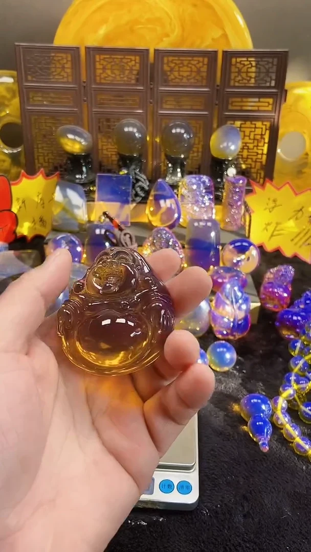 大佛公天空蓝加12顶珠子