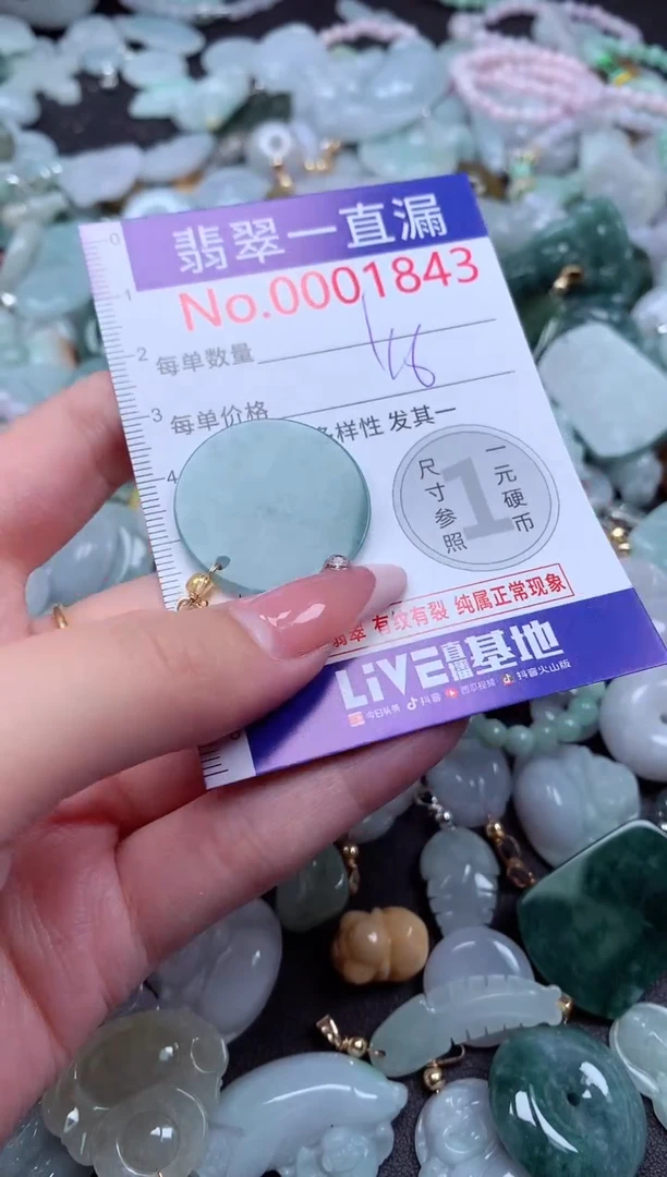 翡翠未镶嵌吊坠(不含链)1843