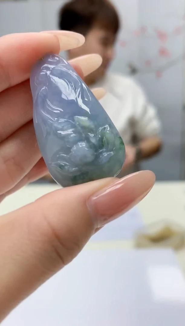 【闪购商品】定制翡翠未镶嵌4868jj-毛货挂件72