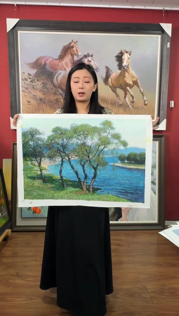 油画【68号】约53*35cm丨朝鲜原创纯手绘孤品油画丨顺丰包邮