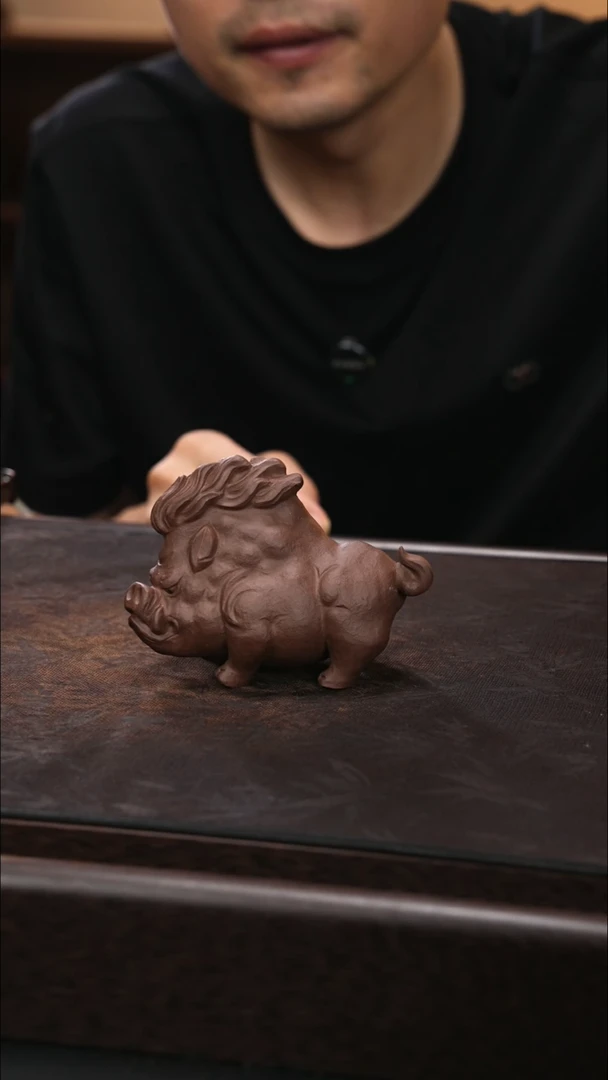 紫砂茶宠紫砂 野猪