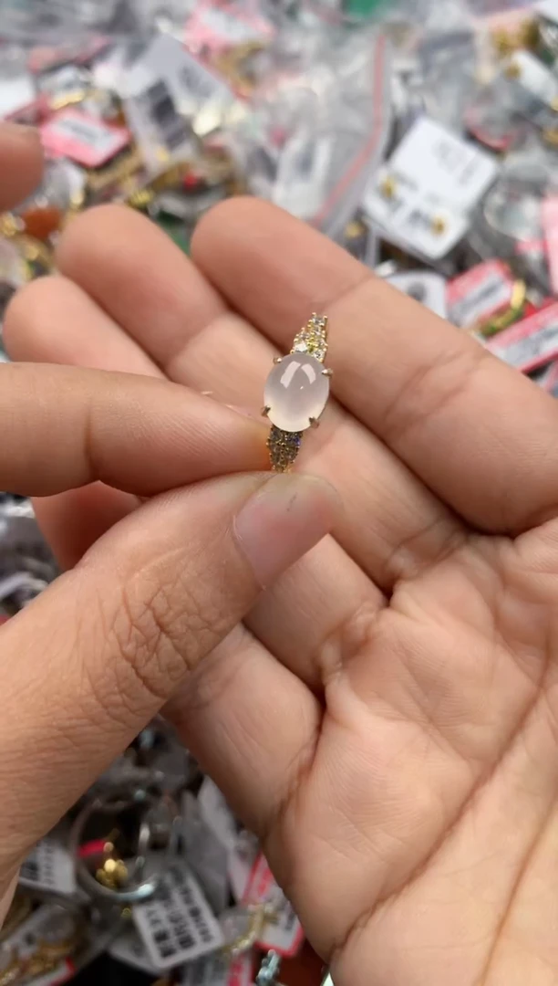银S925镶嵌戒指翡翠1111----1