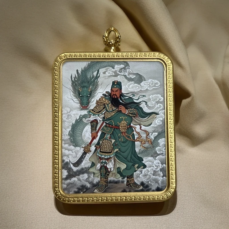 关公 武财神 唐卡 铜壳