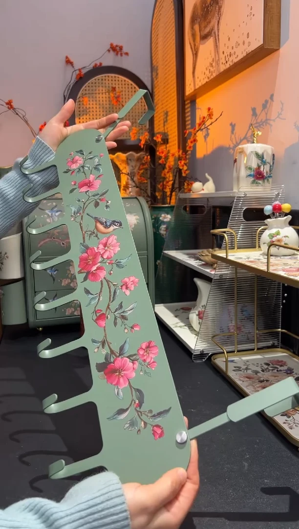 外贸陶瓷铁艺家居百货-壁挂式大号挂钩