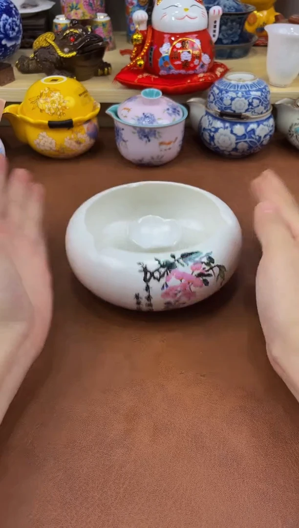 陶瓷茶具摆件旅行套组