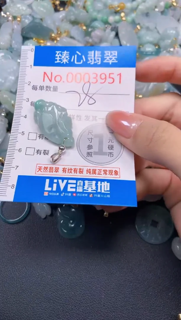 吊坠(不含链)未镶嵌翡翠3951