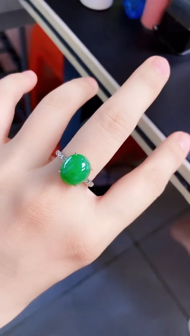 翡翠戒指银S925镶嵌02