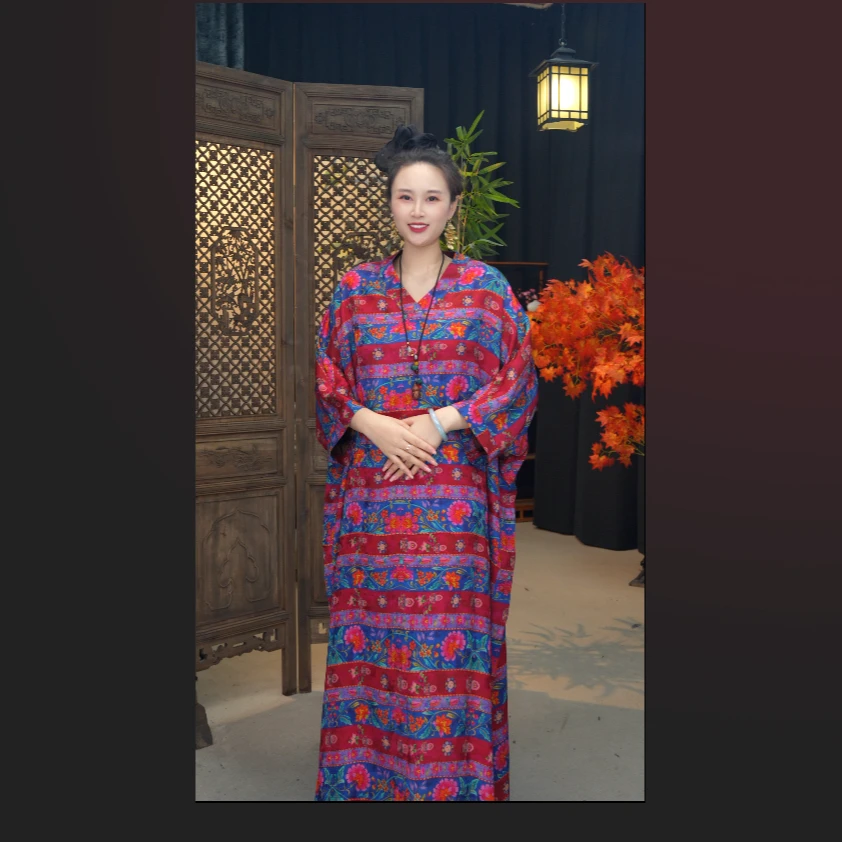 【伽罗】阔太太时髦服装宽松袍子网红时尚炸街新款女装连衣裙