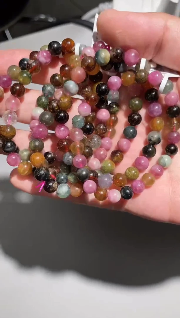 未镶嵌手链碧玺碧玺单圈A6（多样性发其一）