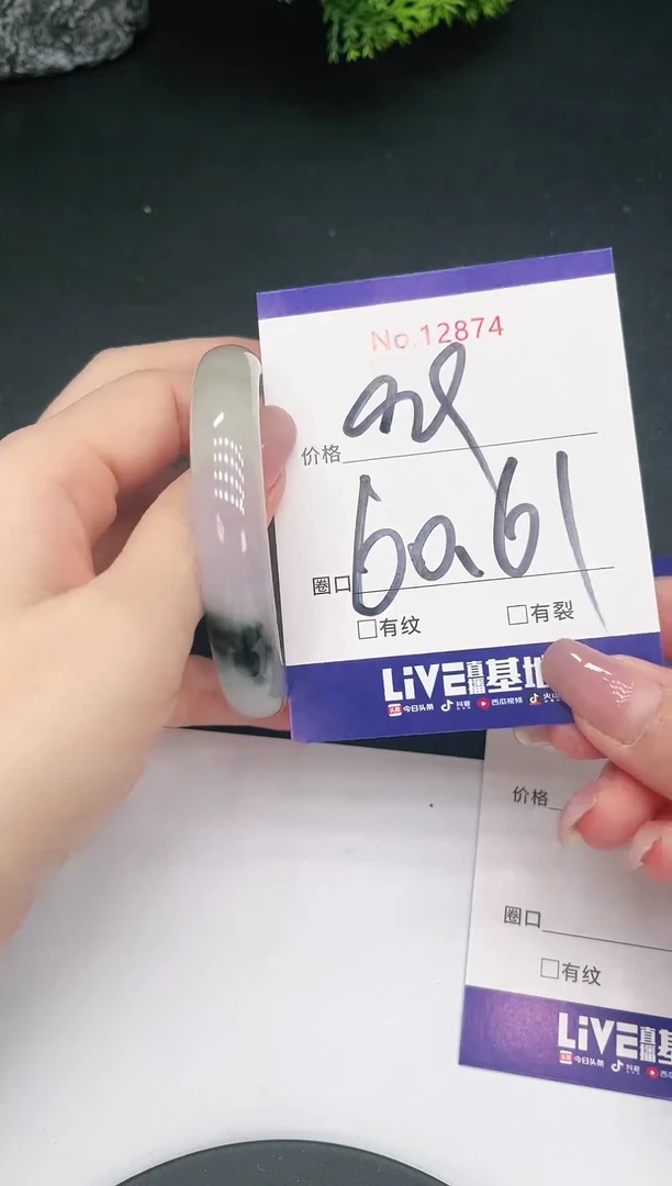 未镶嵌手镯翡翠12874