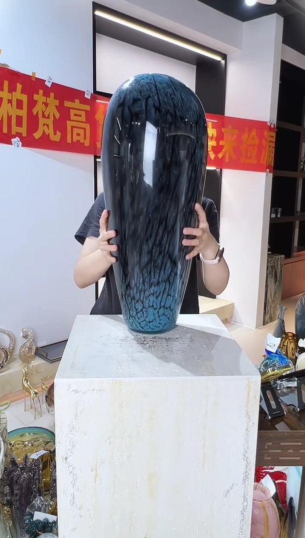 琉璃落地花瓶清仓A108