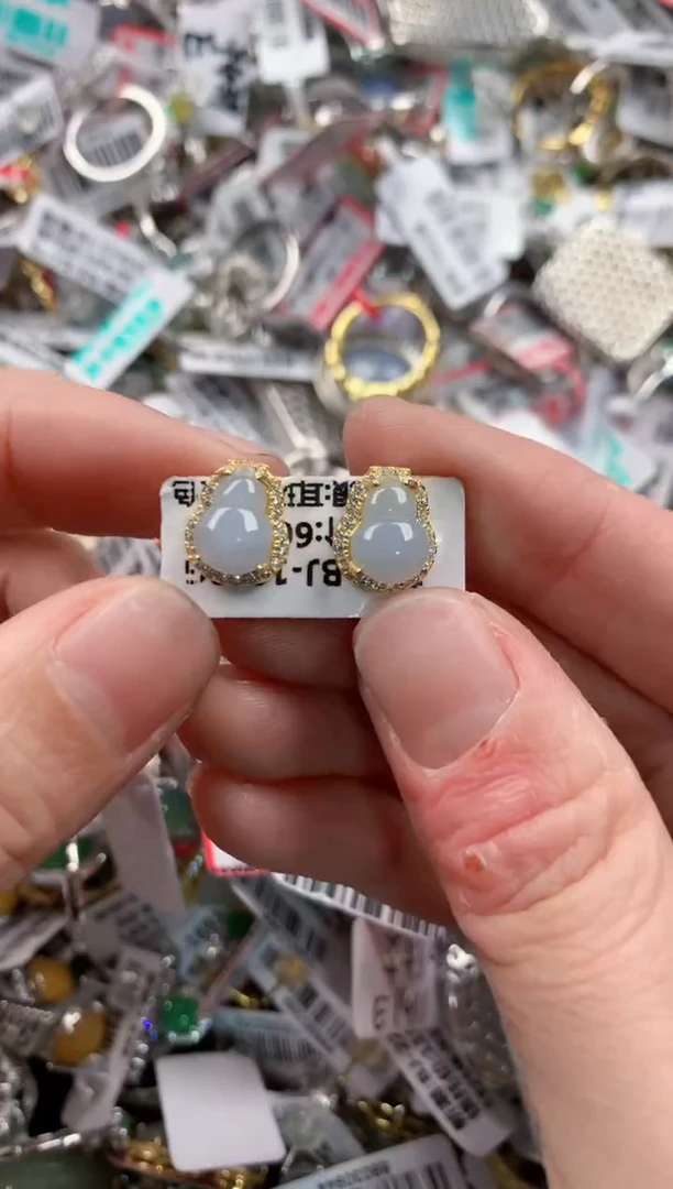 银S925镶嵌戒指翡翠10-10-10    4