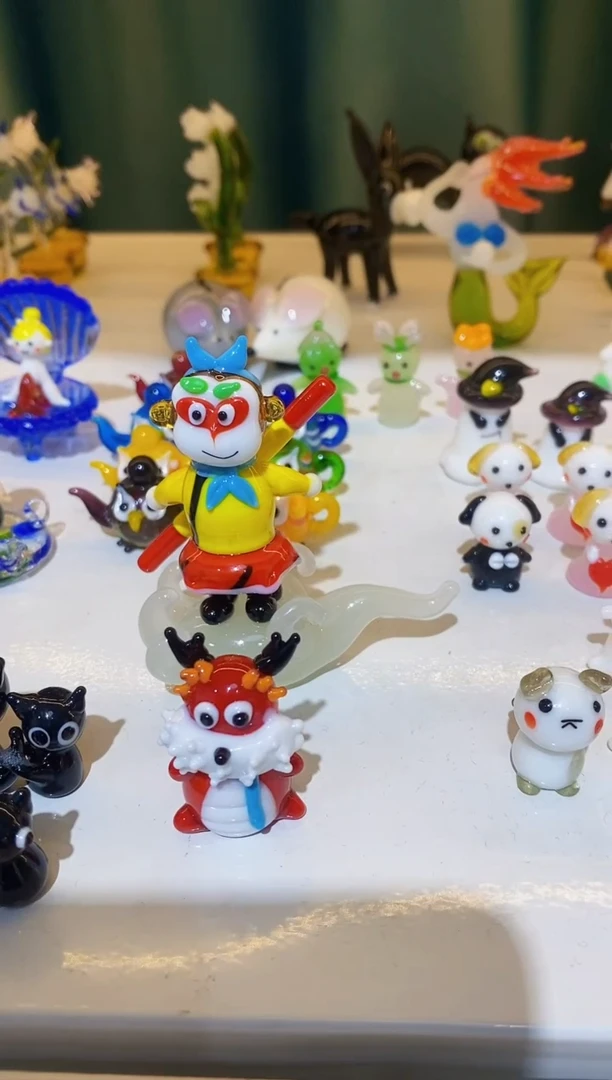 【闪购商品】琉璃手工艺品悟空+龙大大