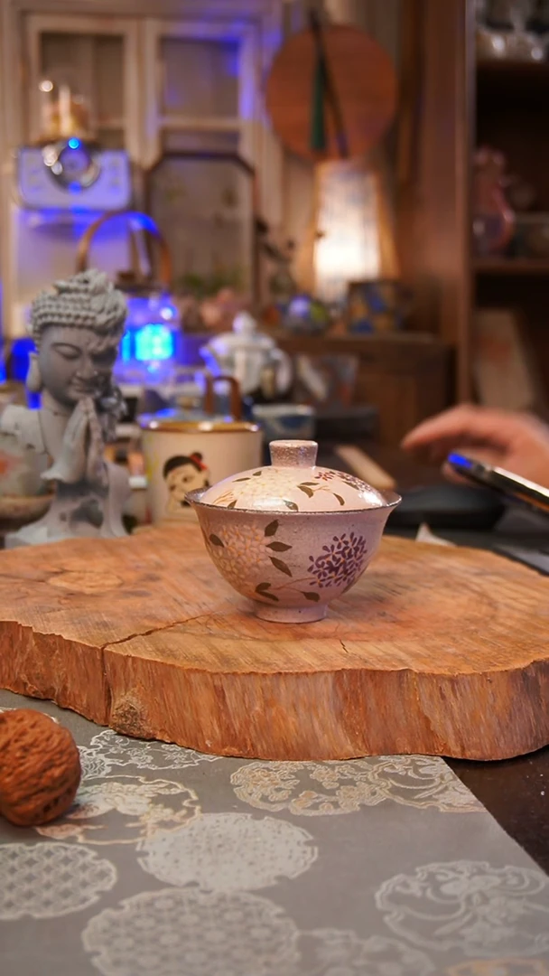 杯子绣球花手工手绘手工手绘