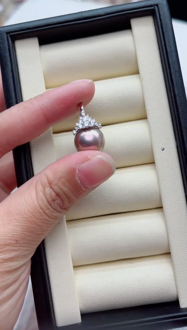 吊坠(不含链)银S925镶嵌淡水珍珠孤****鸟，非无暇