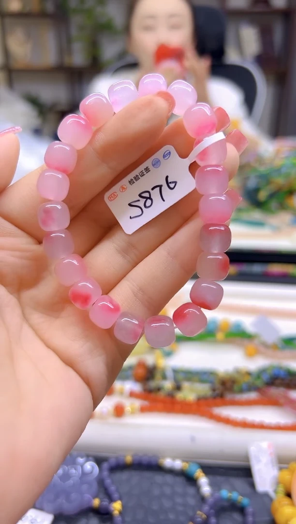 未镶嵌手链芙蓉石DIY款S876