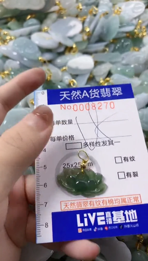 颈饰未镶嵌翡翠天然A货翡翠