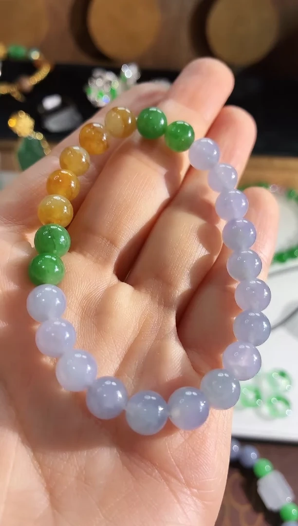 未镶嵌手串翡翠手串