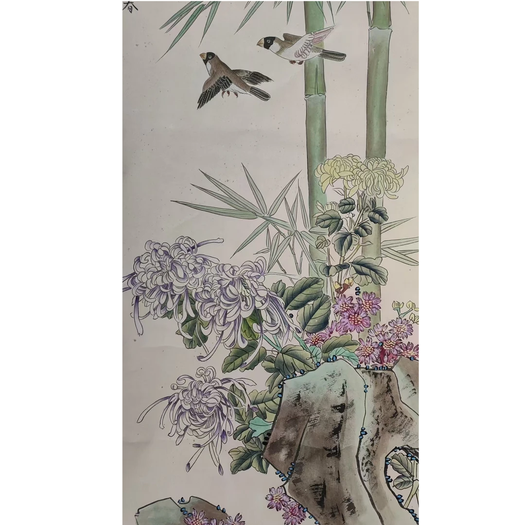 喻       花鸟立轴100/44