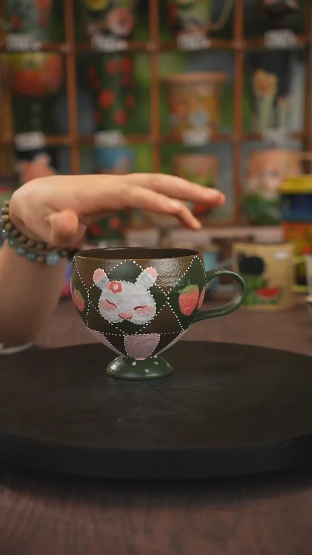 紫砂油画手绘釉下彩