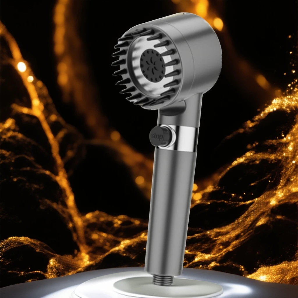 高品质增压强力过滤淋浴喷头家用浴室按摩花洒手持耐磨防刮花洒