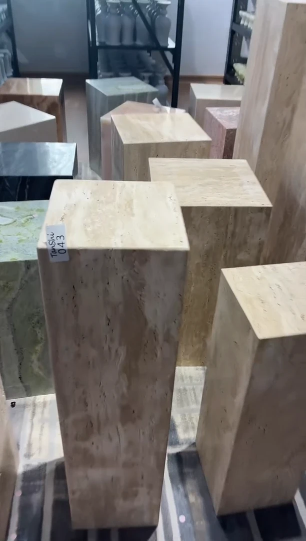 石材043大理石20*20*80cm墩墩