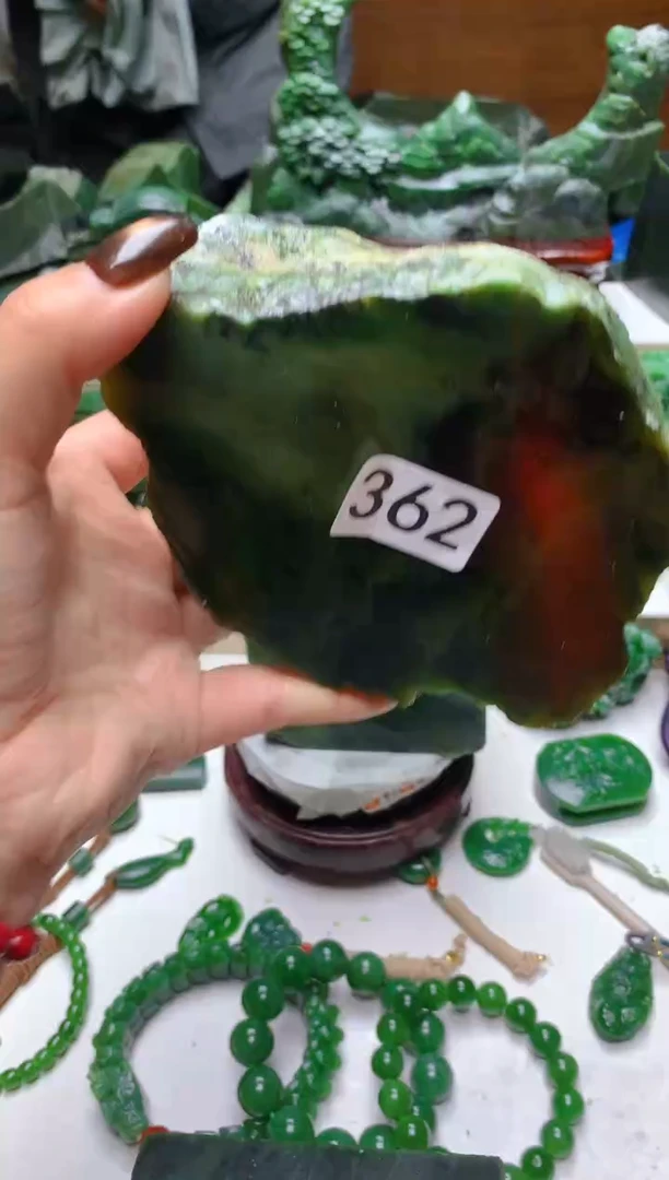 未镶嵌和田玉珠宝半成品1