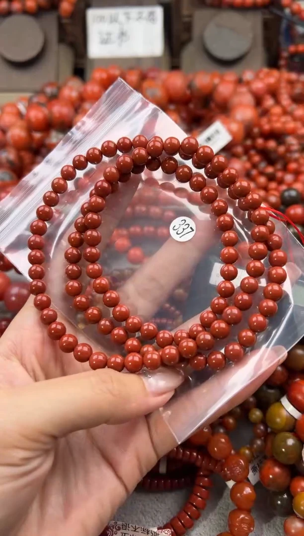 未镶嵌手串南红玛瑙6+