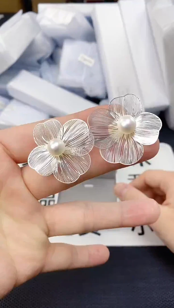 未镶嵌耳饰淡水珍珠ED1072