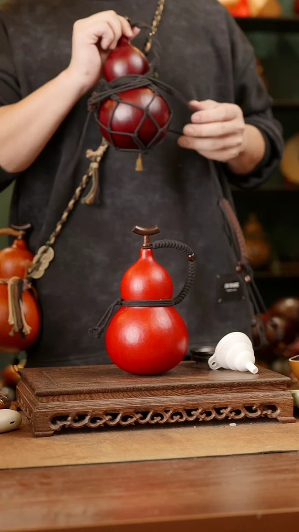 13精品天然大漆酒葫芦一物一拍~