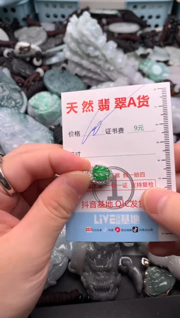 翡翠未镶嵌吊坠(不含链)1