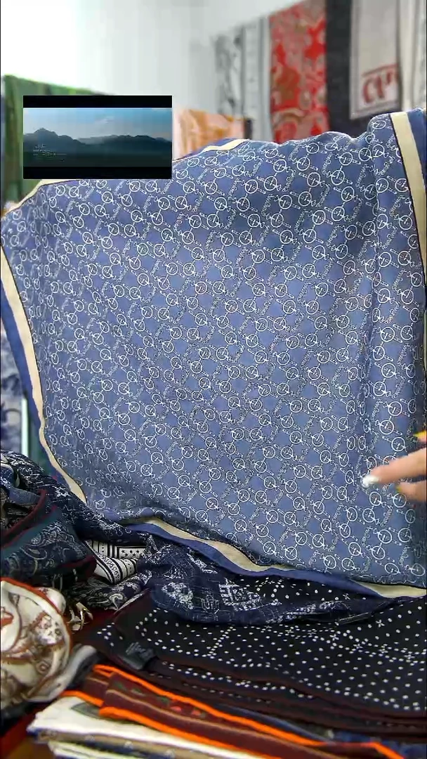 美丽诺羊毛老钱风蓝色65CM