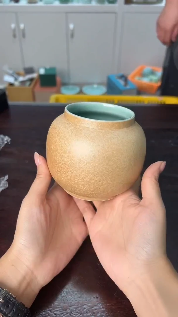 龙泉云间青瓷小米茶器