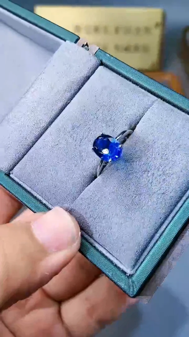 【闪购商品】蓝宝石戒指银S925镶嵌354