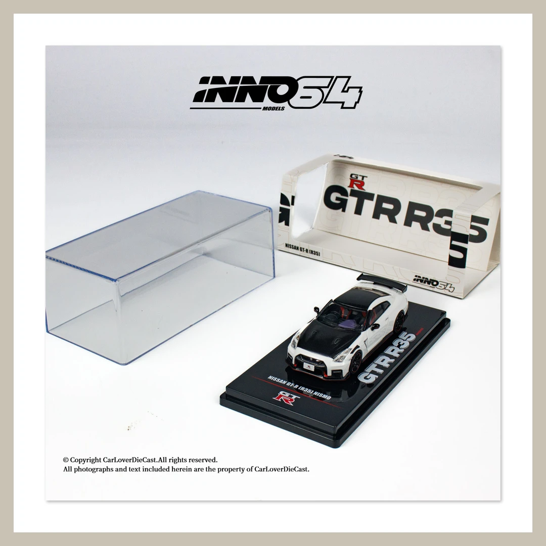 INNO尼桑NISSAN 战神GT-R (R35) NISMO 经典白1:64合金车